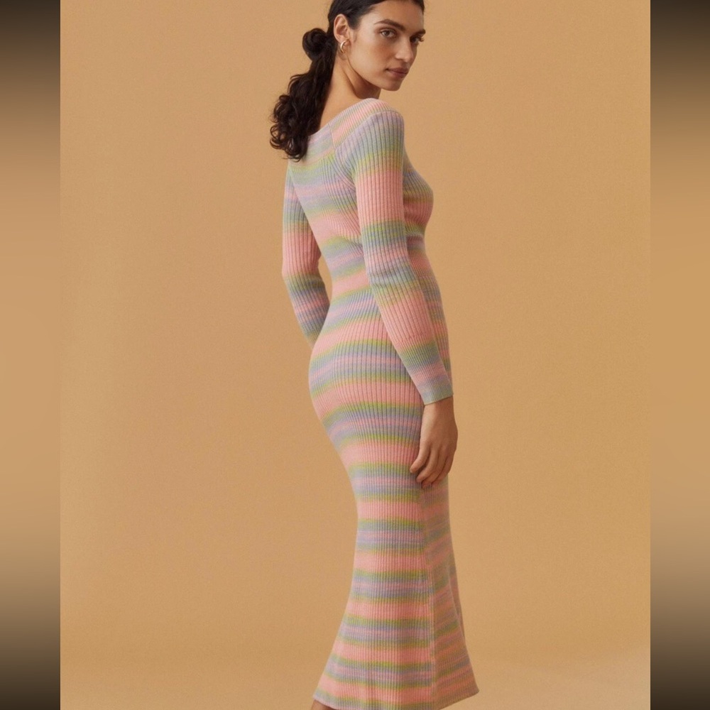 Anthropologie Daily Practice Sweater Knit Pastel Dress - Picture 6 of 11